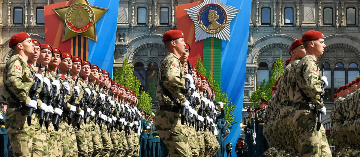 Preparativos para el Desfile de la Victoria en la plaza Roja de Moscú