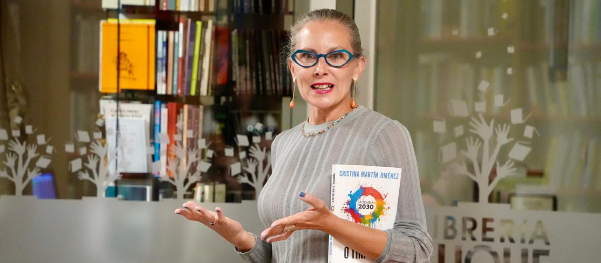 Cristina Martín Jiménez, durante la presentación