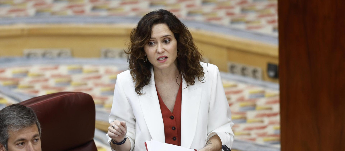 Ayuso en la Asamblea de Madrid