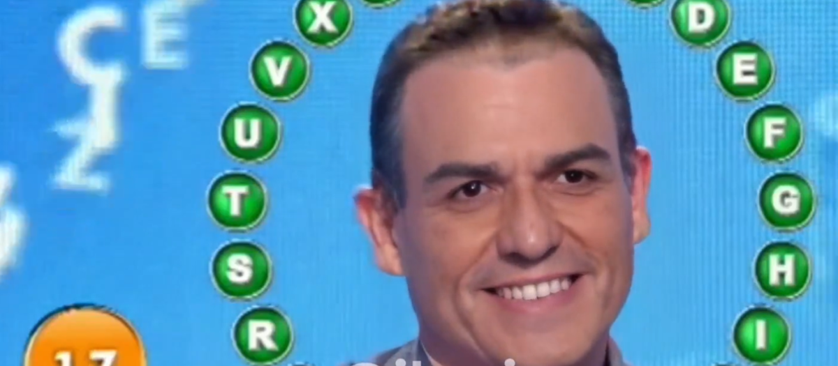 Imagen del rosco virtual de Pasapalabra con Pedro Sánchez creado por Iberian Son