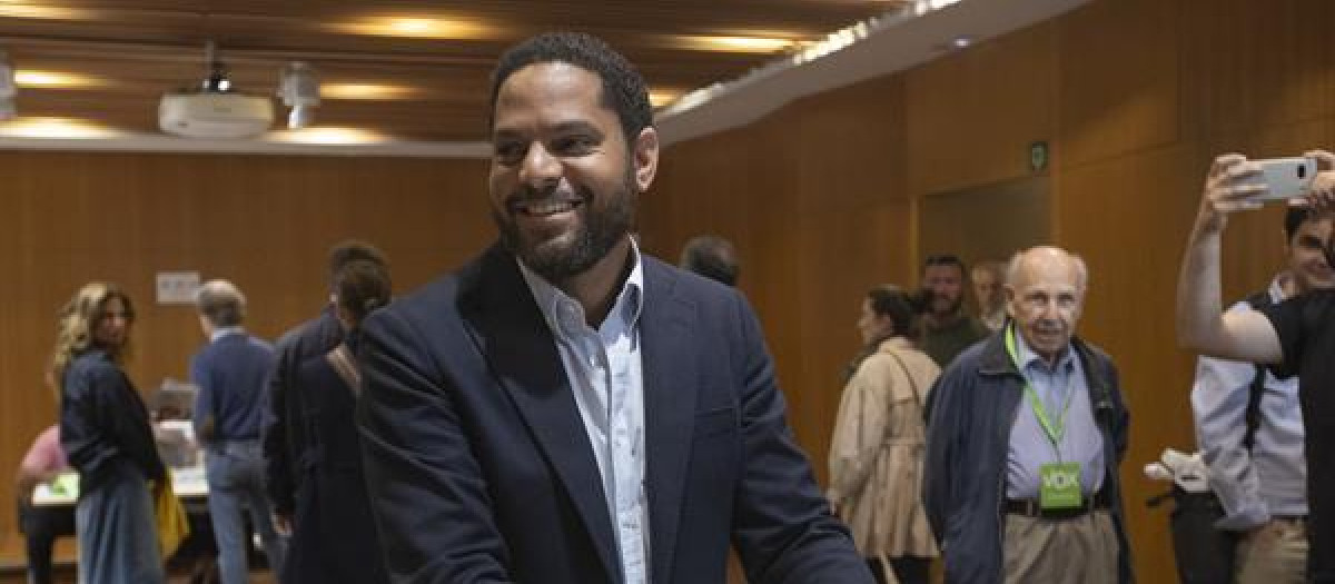Ignacio Garriga votando este domingo