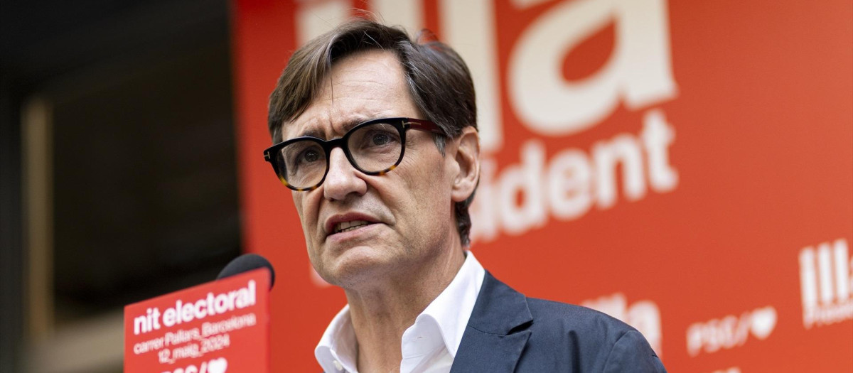 El ganador de las elecciones catalanas, Salvador Illa.