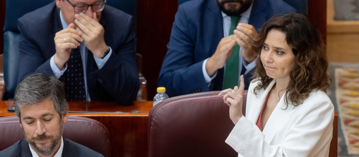 La presidenta de la Comunidad de Madrid, Isabel Díaz Ayuso