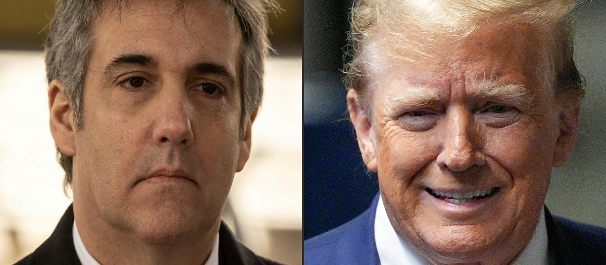 Donald Trump y su exabogado y "solucionador", Michael Cohen
