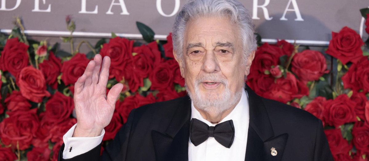 El tenor español Plácido Domingo