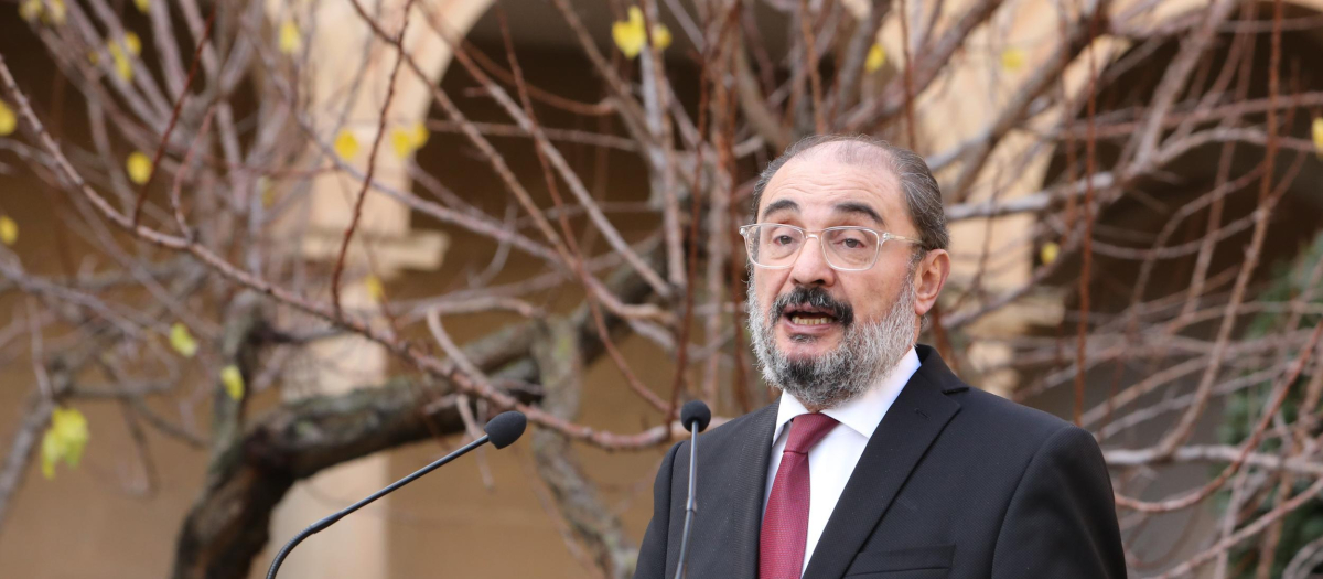 El presidente de Aragón, Javier Lambá