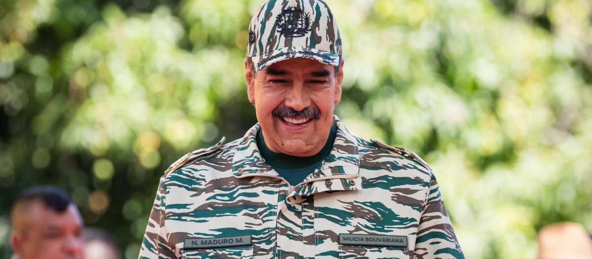 El mandatario de Venezuela, Nicolás Maduro, en Caracas