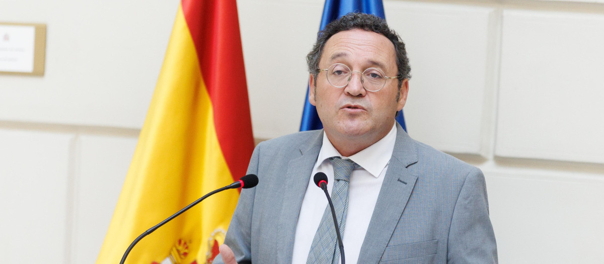 El fiscal general del Estado, Álvaro García Ortiz, durante la presentación de los avances en la transformación digital de la Fiscalía, en la Fiscalía General del Estado, a 20 de septiembre de 2023, en Madrid (España). La Fiscalía General del Estado y el Ministerio de Justicia han presentado los avances obtenidos en la transformación digital de la Fiscalía española. Durante este acto se han expuesto algunos de los proyectos tecnológicos más innovadores aplicados al Ministerio Fiscal para mejorar el servicio a la ciudadanía.
20 SEPTIEMBRE 2023;JUSTICIA;FISCALÍA GENERAL DEL ESTADO;
Eduardo Parra / Europa Press
(Foto de ARCHIVO)
20/9/2023