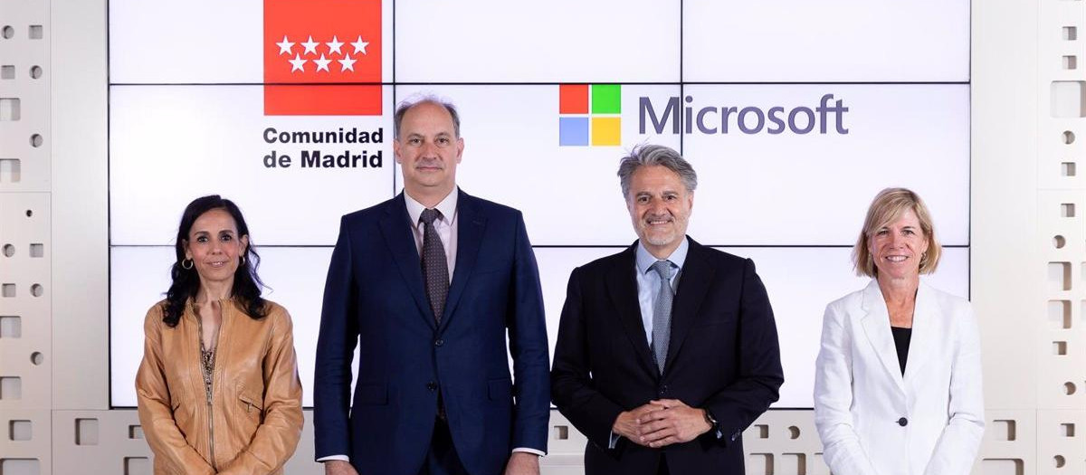 La Comunidad de Madrid incorpora a Microsoft como primer socio de la Oficina de IA