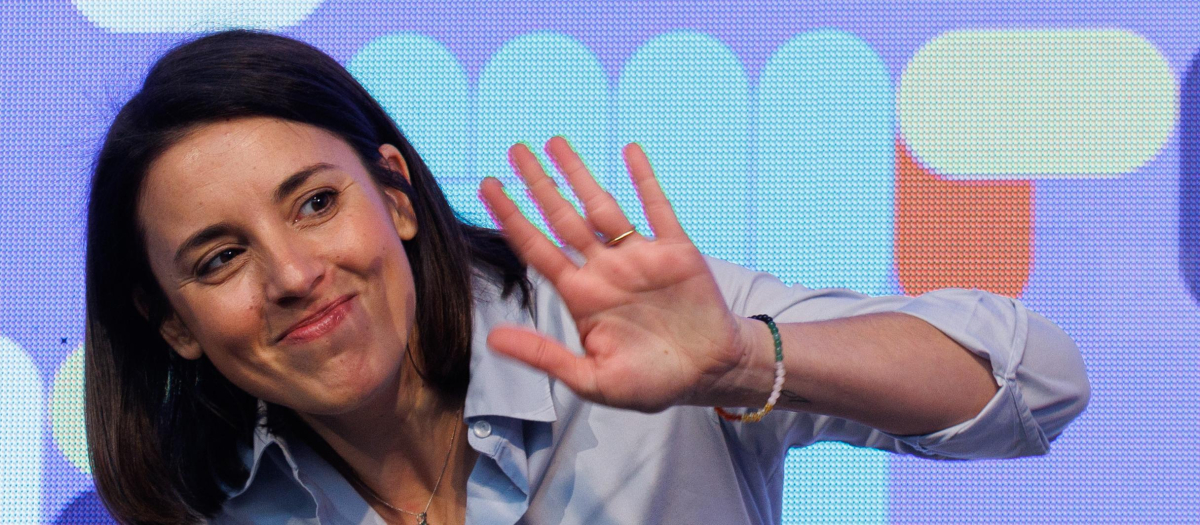 La candidate de Podemos a las elecciones europeas, Irene Montero