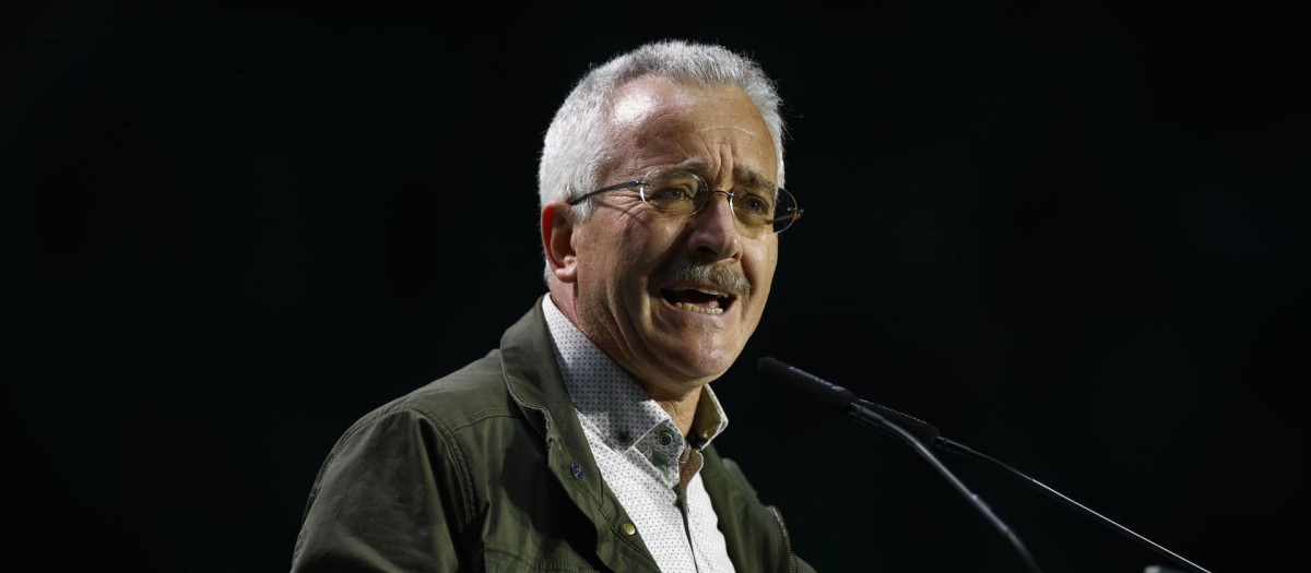 José Antonio Ortega Lara, fundador de Vox, en Vistalegre