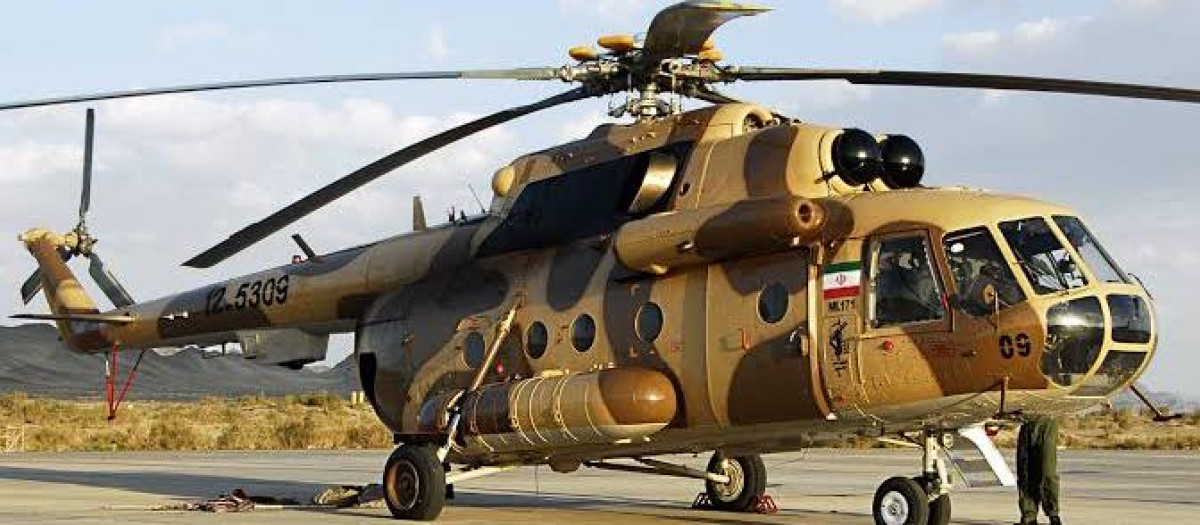 Un helicóptero Mi-171 de fabricación rusa perteneciente a la Guardia Revolucionaria de Irán