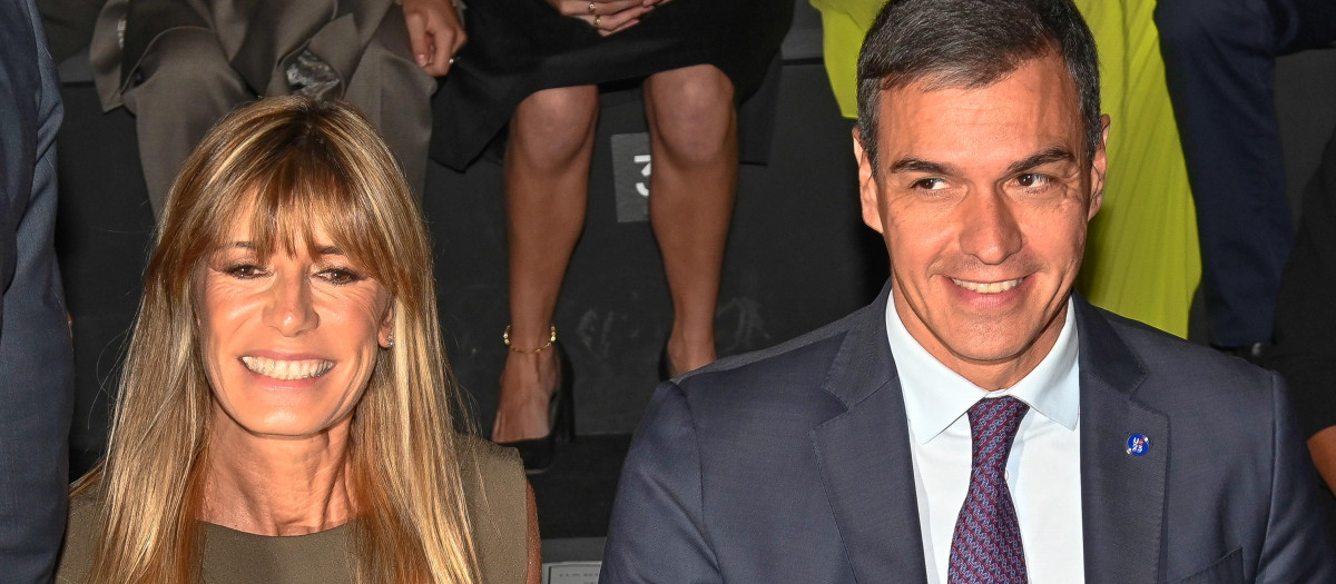Begoña Gómez junto a Pedro Sánchez