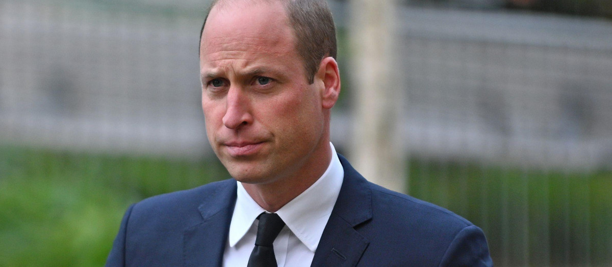 Prince William, Prince of Wales during burial of Bobby Charlton in Manchester.