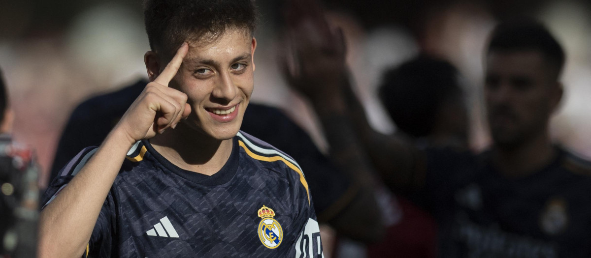 Arda Güler esta derribando la puerta en el Real Madrid en este último tramo de temporada