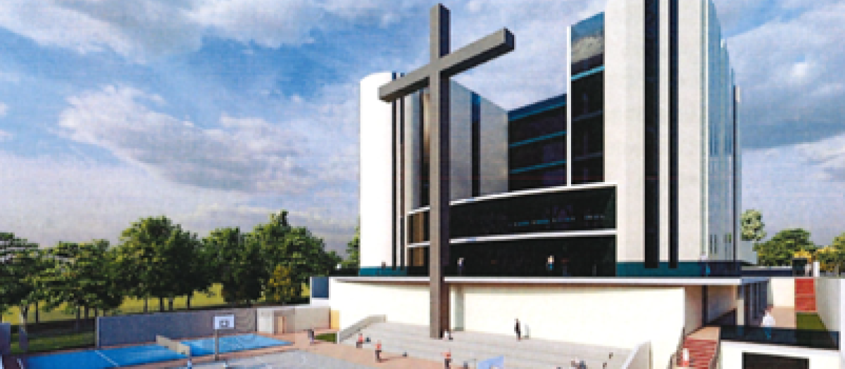 Imagen del proyecto virtual de la parroquia de Valdebebas
