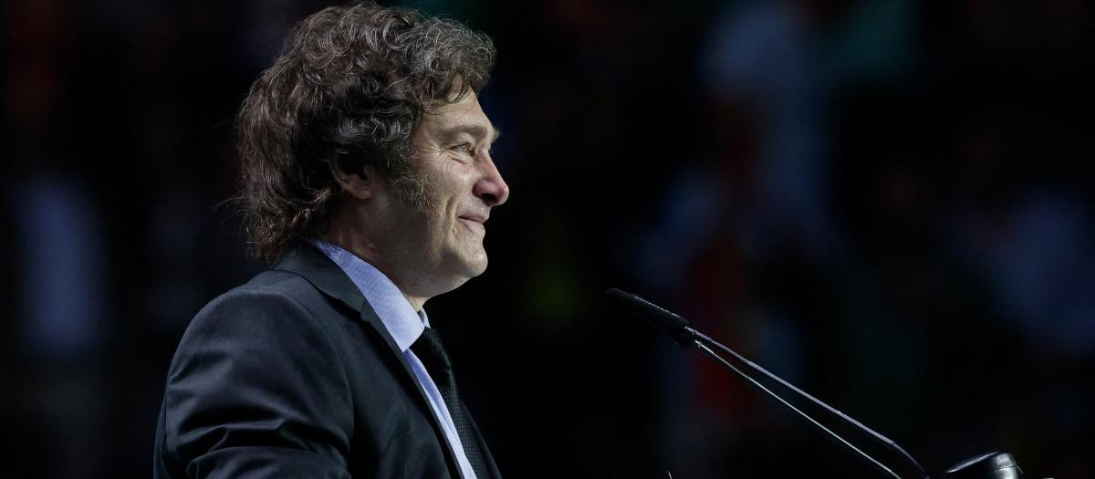 Javier Milei en el acto 'Europa Viva 24'