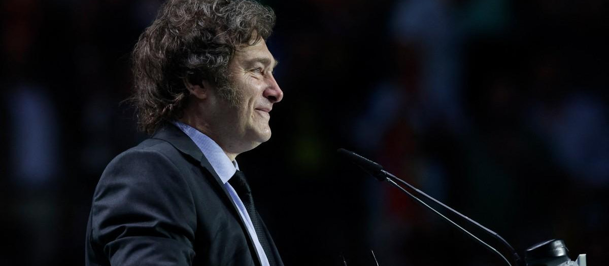 Javier Milei en el acto 'Europa Viva 24'