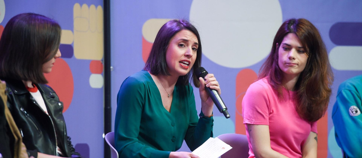 La candidata de Podemos a las elecciones europeas, Irene Montero.