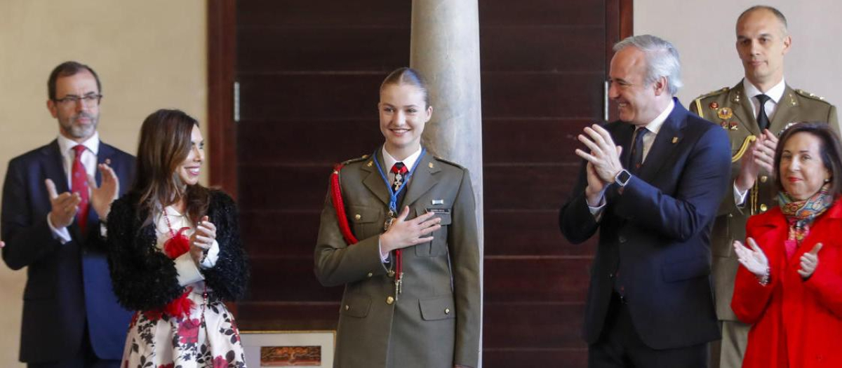 La Princesa de Asturias, Leonor de Borbón, recibe la Medalla de las Cortes de Aragón