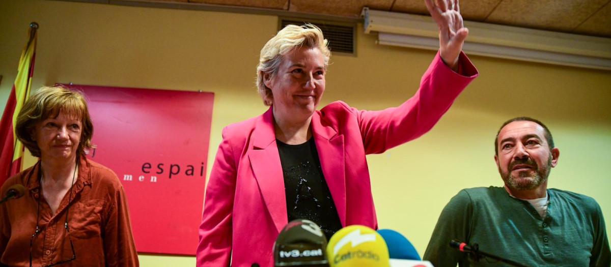 La líder republicana Marta Molina, en la presentación de la campaña en su apoyo.