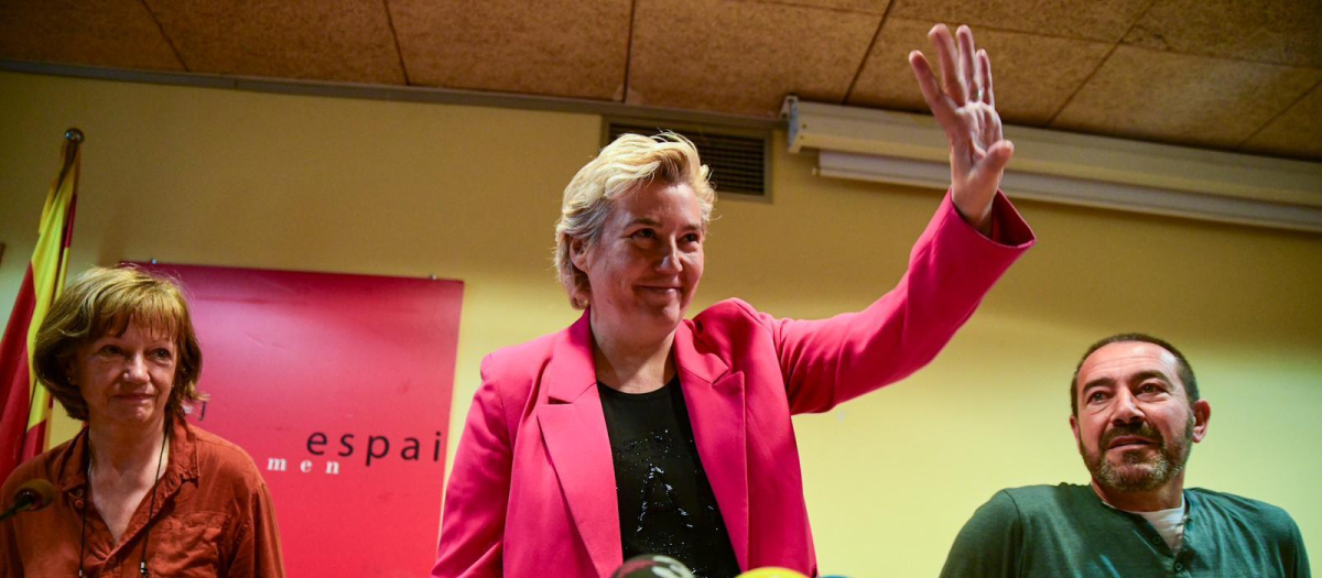 La líder republicana Marta Molina, en la presentación de la campaña en su apoyo.
