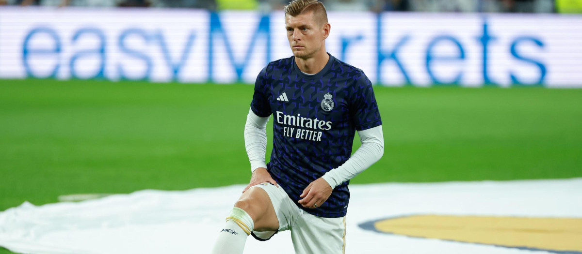 Kroos en un partido del Real Madrid esta temporada