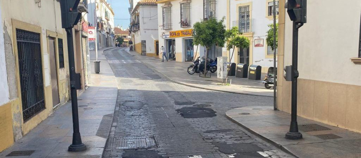 Estado en que se encuentra la calle Alfaros