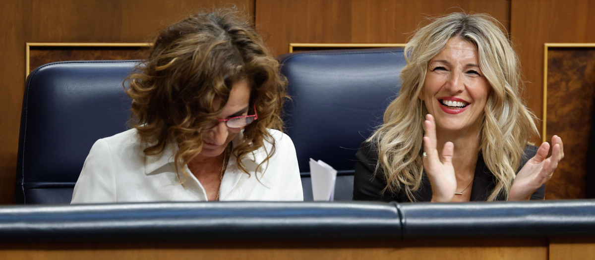 Yolanda Díaz, el miércoles en el Congreso