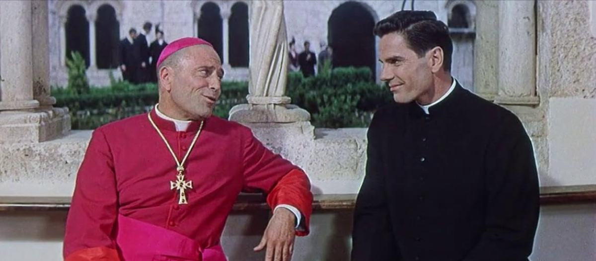 Tom Tryon y Raf Vallone en "El cardenal" (1963)