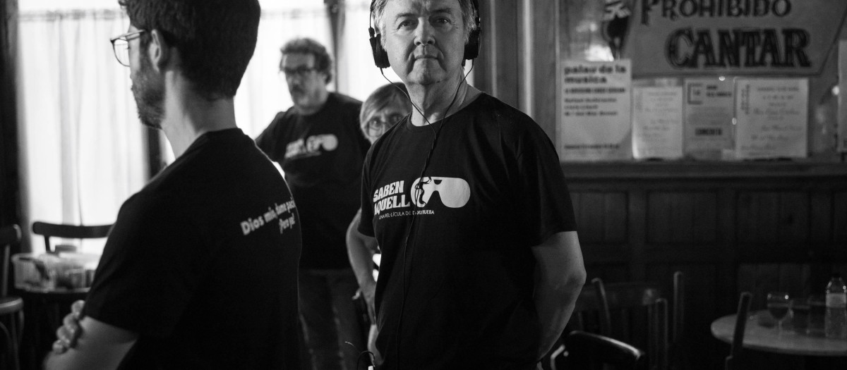 El productor Edmon Roch, en el rodaje de 'Saben aquell'
