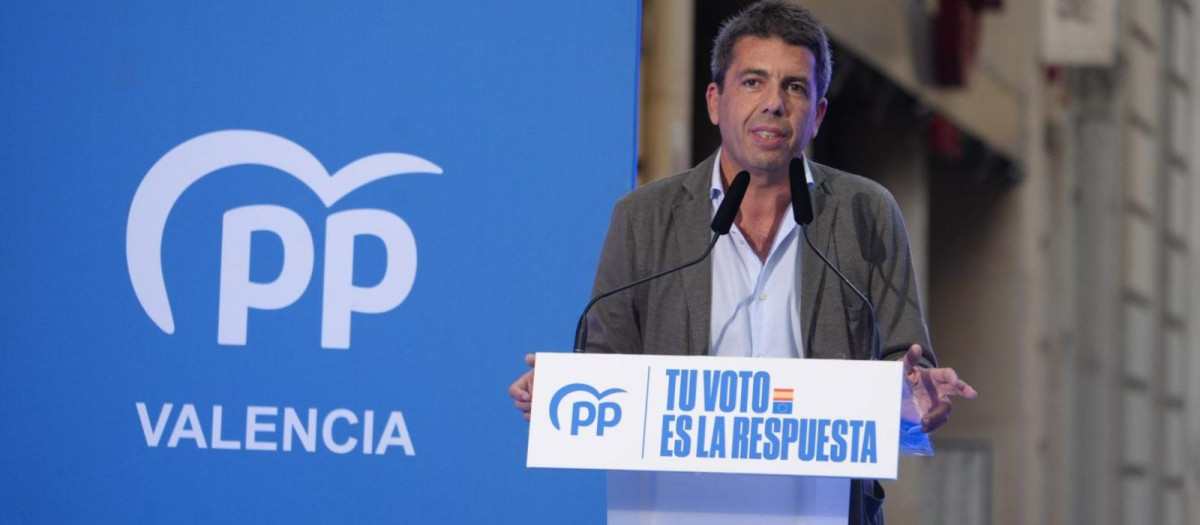 Carlos Mazón, inaugurando la campaña del PP valenciano para las elecciones europeas