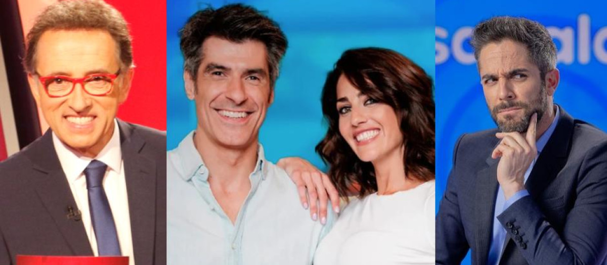 Jordi Hurtado, Jorge Fernández y Laura Moure, Roberto Leal, los presentadores de los programas más vistos de la tele