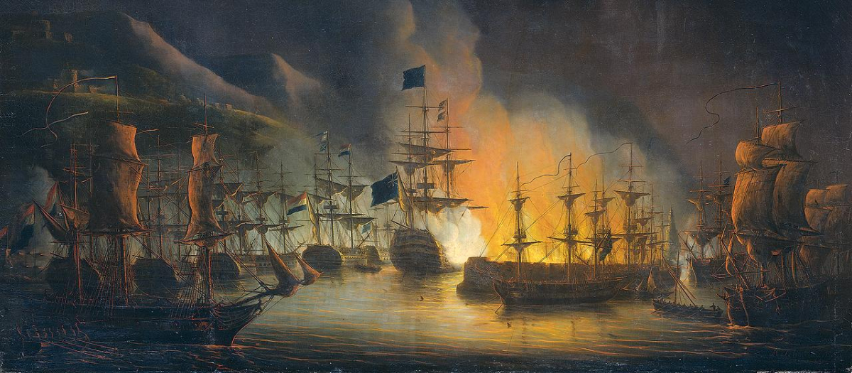 Bombardeo de Argel, 1823, por Martin Schouman