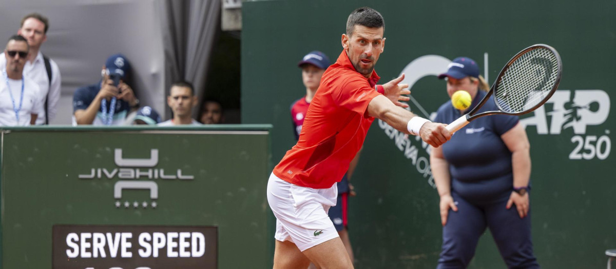 Djokovic durante el partido