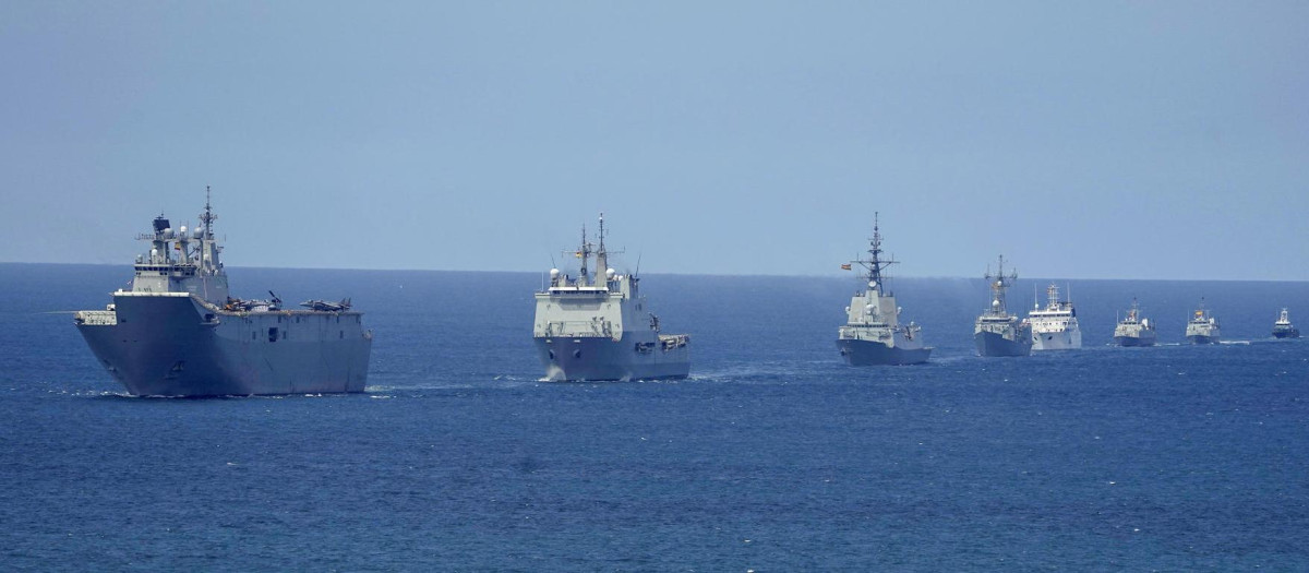 Grupo naval de la Armada española formado por los siguientes buques: el portaaviones 'Juan Carlos I', el buque de asalto 'Galicia', el 'Blas de Lezo, 'Santa María, Tajo, Tambre, Atalaya e Intermares. También ha participado la Fuerza de Desembarco, así como diez aeronaves: 4 cazas de combate Harrier AV8B, 1 helicóptero SH-60B, 3 helicópteros AB212, y 2 H-135.