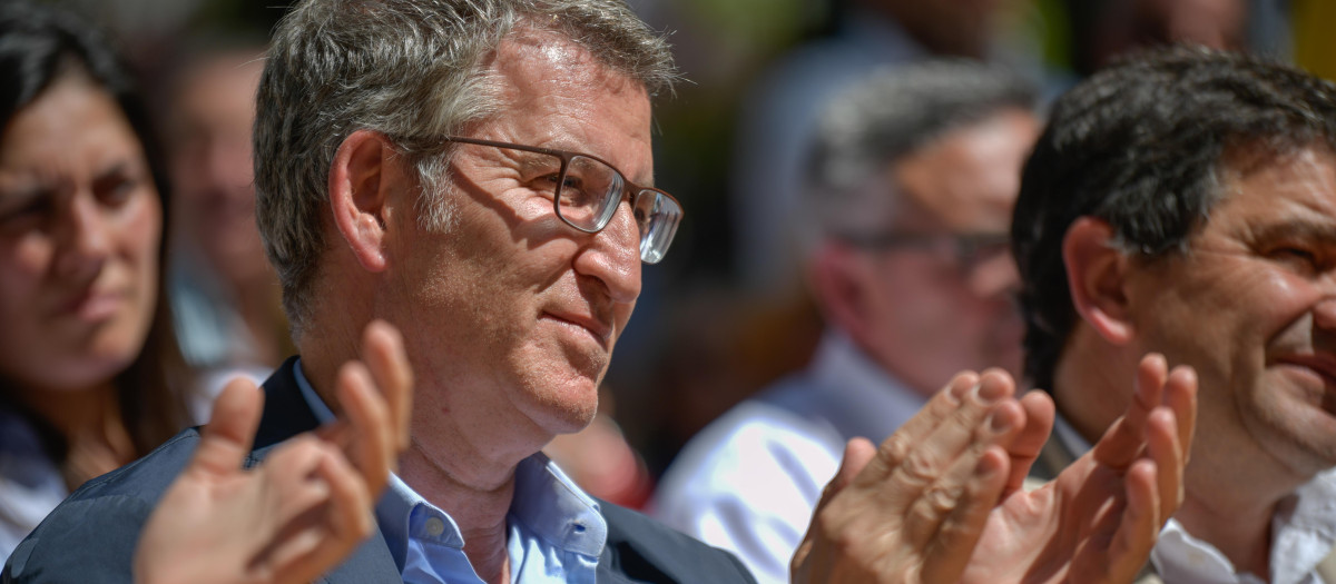 El presidente del PP, Alberto Núñez Feijóo