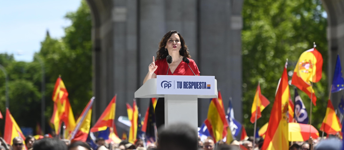 La presidenta de la Comunidad de Madrid, Isabel Díaz Ayuso