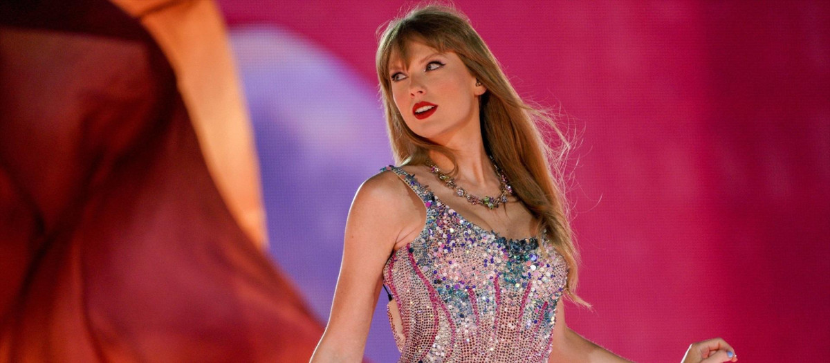 Taylor Swift, durante un concierto.