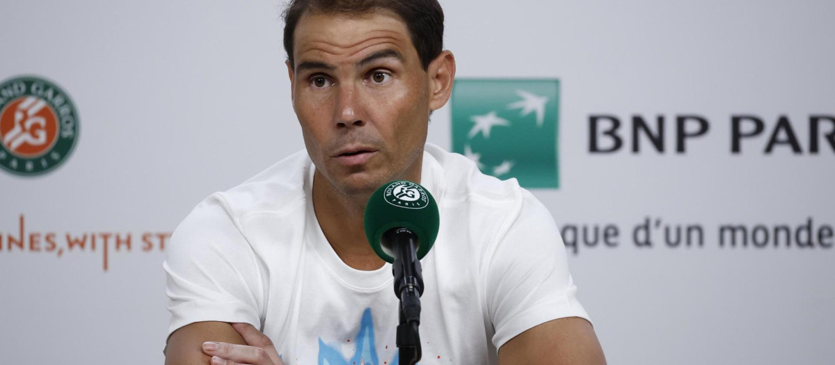 Rafael Nadal en rueda de prensa tras el partido contra Zverev