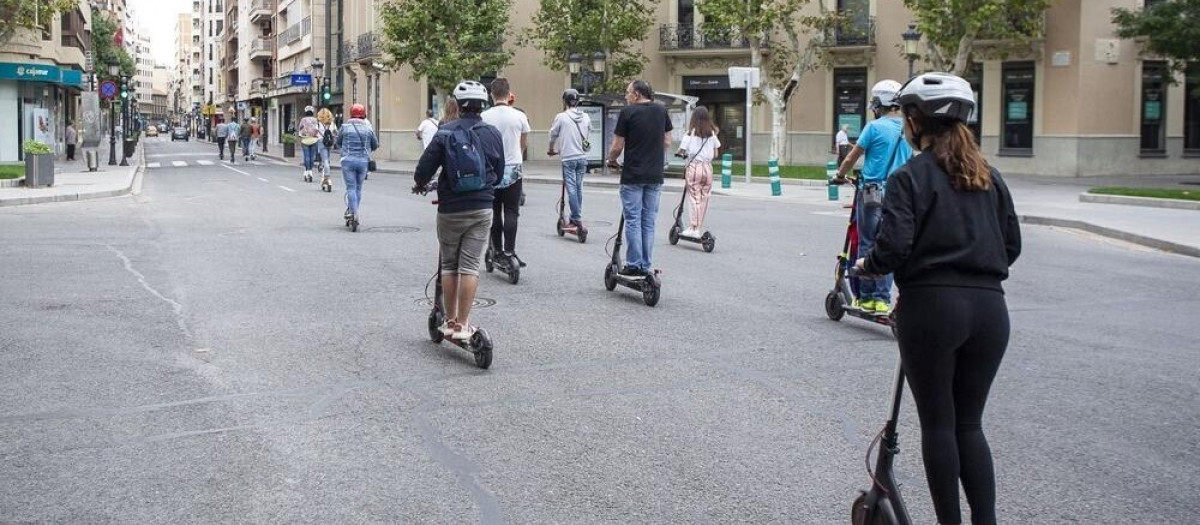 Los patinetes cada vez son más habituales en las ciudades españolas