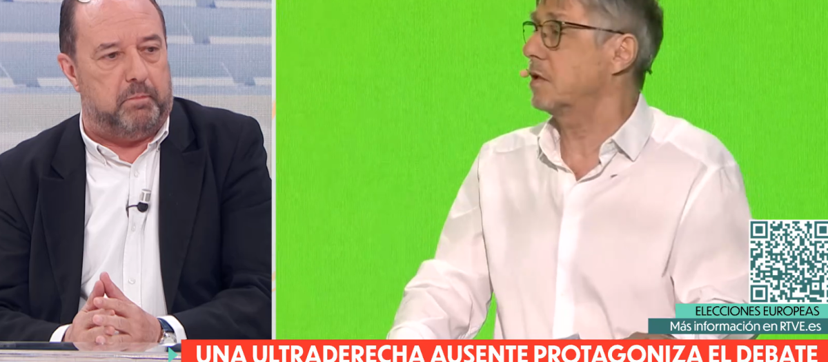 Jesús Maraña, en una tertulia del programa de TVE La Hora de La 1