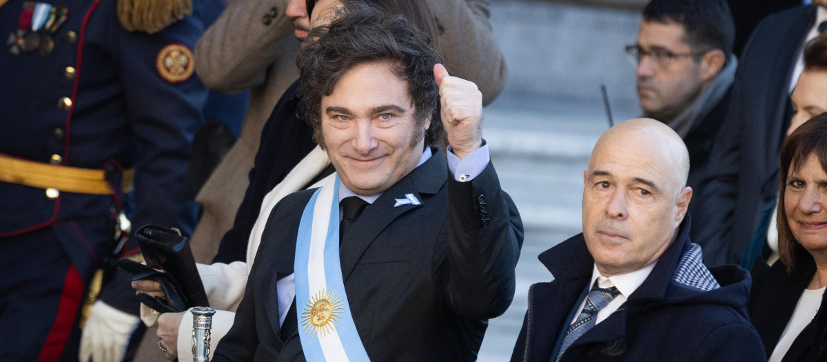 El presidente argentino, Javier Milei