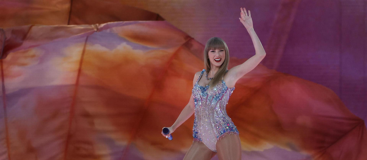 Taylor Swift este miércoles en el estadio Santiago Bernabéu de Madrid