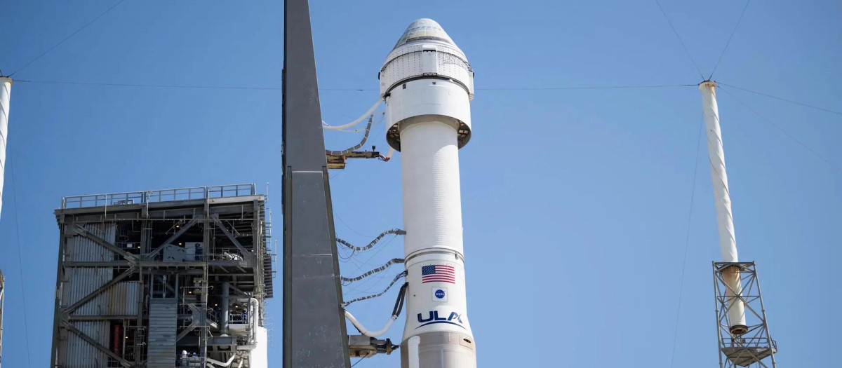 Cohete Atlas V de United Launch Alliance con la nave espacial CST-100 Starliner de Boeing, en Cabo Cañaveral (Florida)