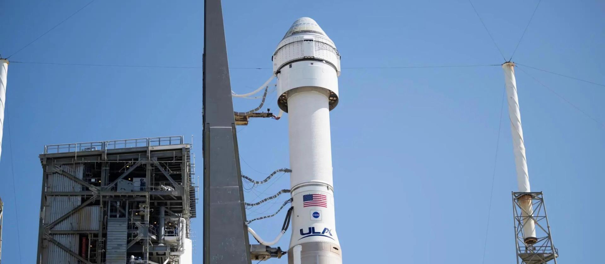 Cohete Atlas V de United Launch Alliance con la nave espacial CST-100 Starliner de Boeing, en Cabo Cañaveral (Florida)