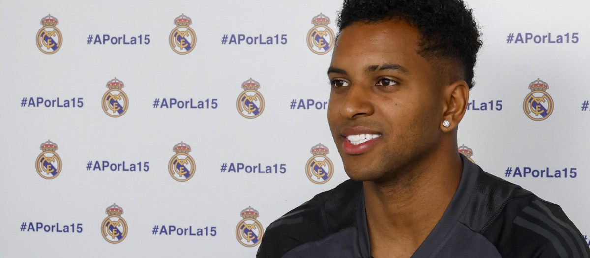 Rodrygo en una entrevista