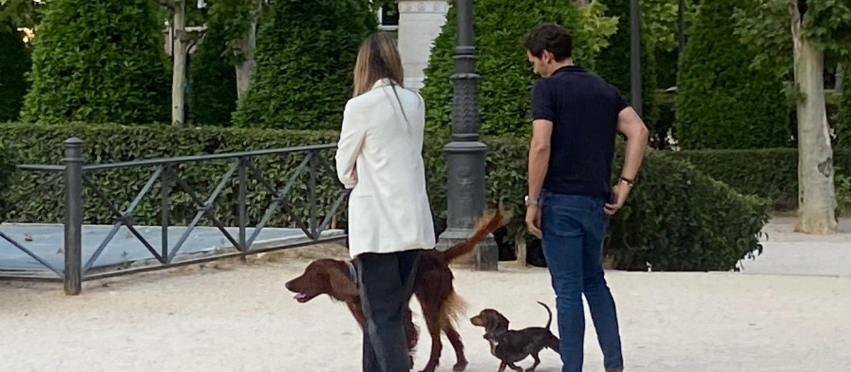 Albert Rivera, en el parque
