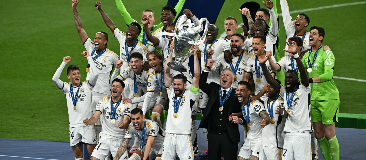 El Real Madrid consiguió en el estadio de Wembley su decimoquinta Champions después de ganarle por 0-2 al Borussia Dortmund en la final con goles de Carvajal y Vinicius