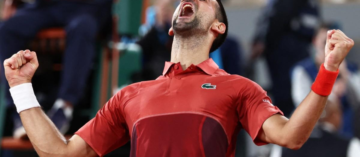 Novak Djokovic celebra su triunfo ante Musetti